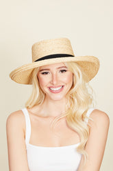 Wide Brim Straw Weave Hat