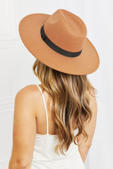woman wearing stylish Fedora Hat