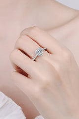 Moissanite Heart-Shaped 1 Carat Ring