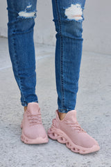 Mesh Breathable Platform Athletic Shoes